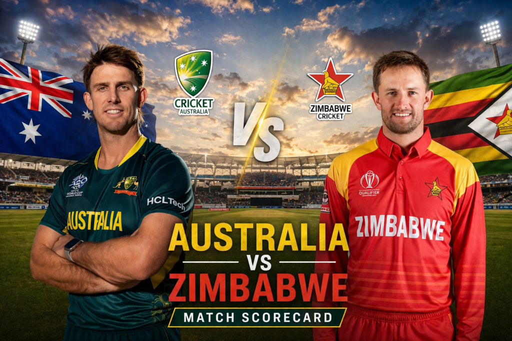 Australia National Cricket Team Vs Zimbabwe National Cricket Team Match Scorecard