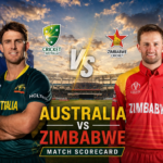 Australia National Cricket Team Vs Zimbabwe National Cricket Team Match Scorecard