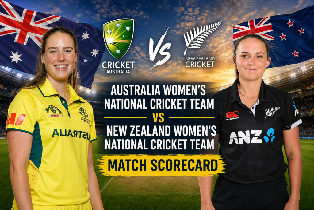 Australia Women's National Cricket Team Vs New Zealand Women's National Cricket Team Match Scorecard