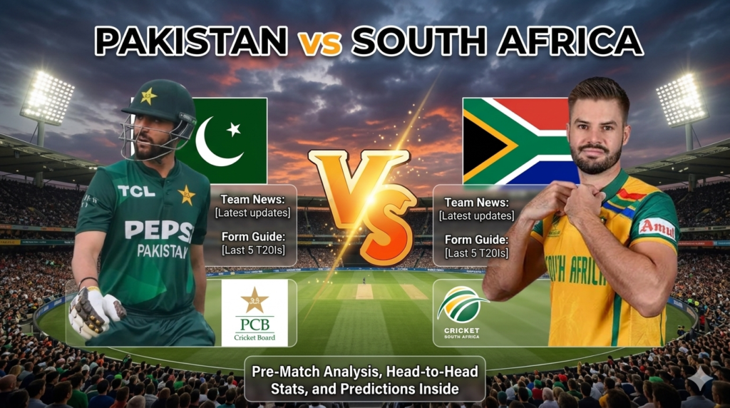 पाकिस्तान वि दक्षिण आफ्रिका सामन्याचे स्कोअरकार्ड