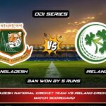 bangladesh national cricket team vs ireland cricket team match scorecard
