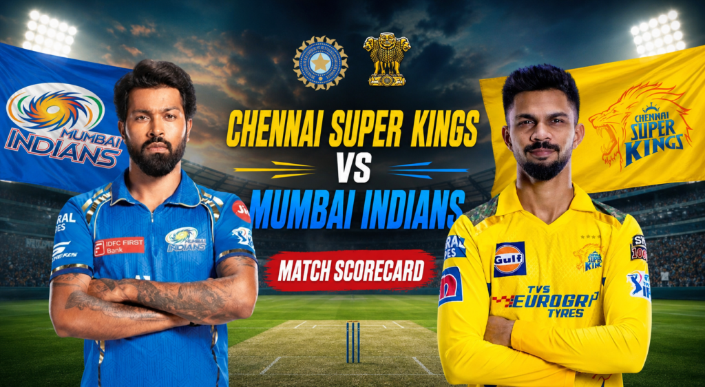 Chennai Super Kings vs Mumbai Indians Match Scorecard