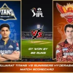 Gujarat Titans vs Sunrisers Hyderabad match scorecard