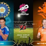 India Cricket Team Vs Netherlands Cricket Team Match Scorecard