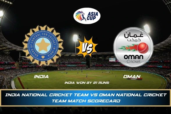 India national cricket team vs Oman national cricket team match scorecard