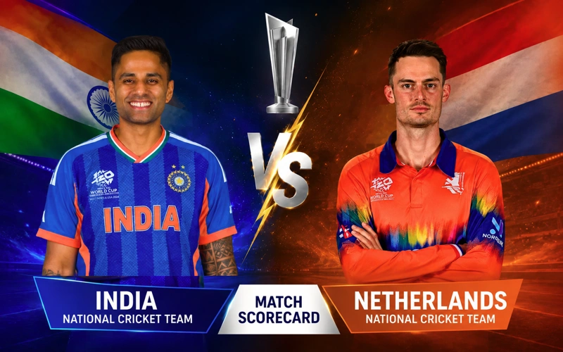 India National Cricket Team vs Netherlands National Cricket Team Match Scorecard