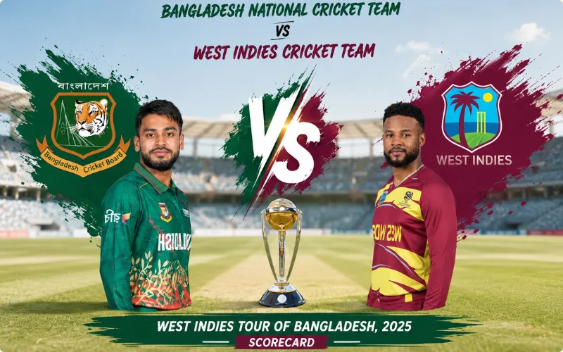 Bangladesh National Cricket Team vs West Indies Cricket Team Match Scorecard: Amazing 1st ODI Result 2025