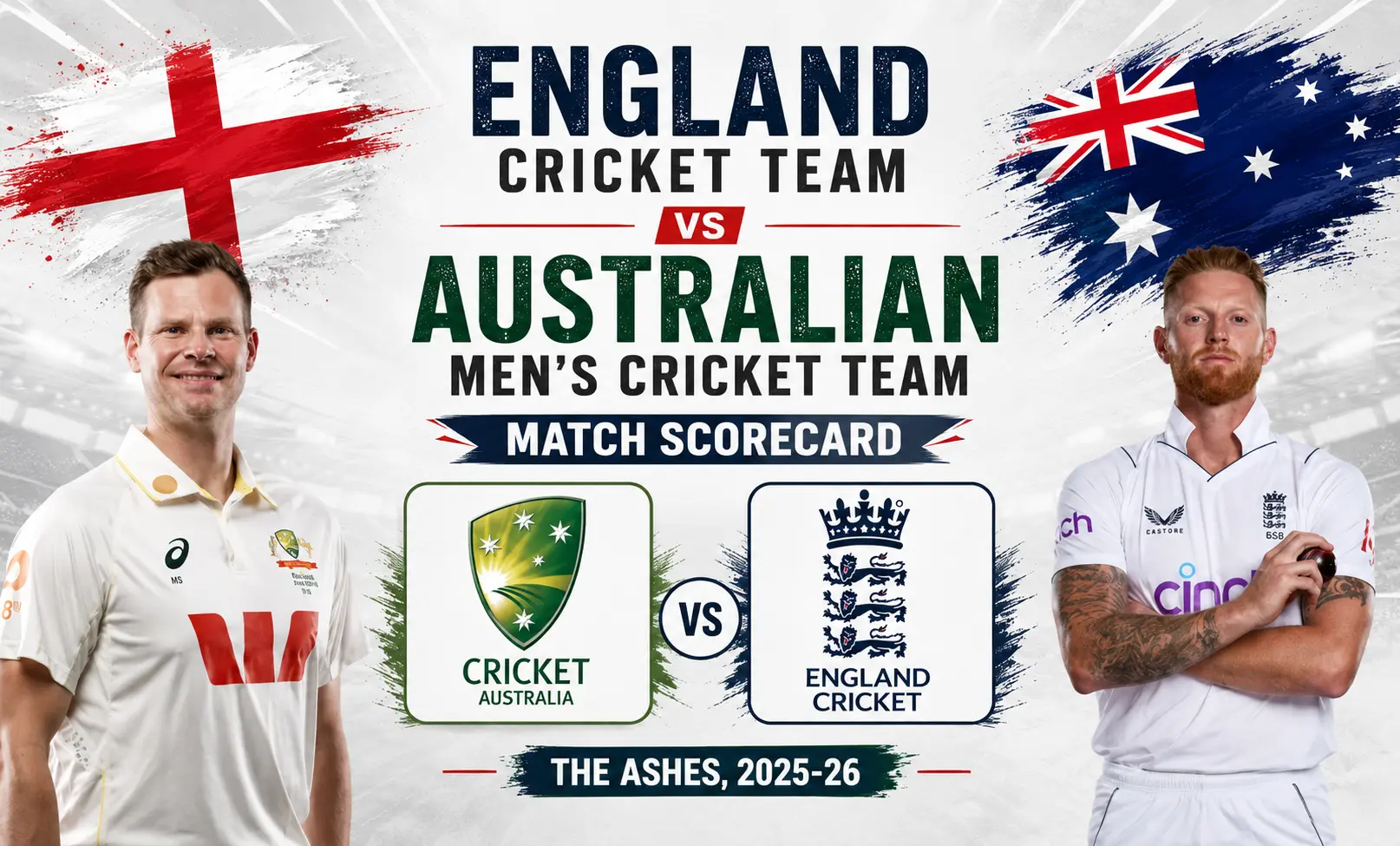 England Cricket Team vs Australian Men’s Cricket Team Match Scorecard