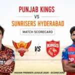 Punjab Kings vs Sunrisers Hyderabad Match Scorecard