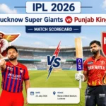 Lucknow Super Giants vs Punjab Kings Match Scorecard