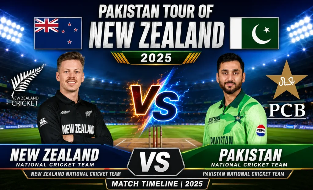 New Zealand National Cricket Team vs Pakistan National Cricket Team Timeline