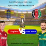 South Africa National Cricket Team vs England Cricket Team Match Scorecard
